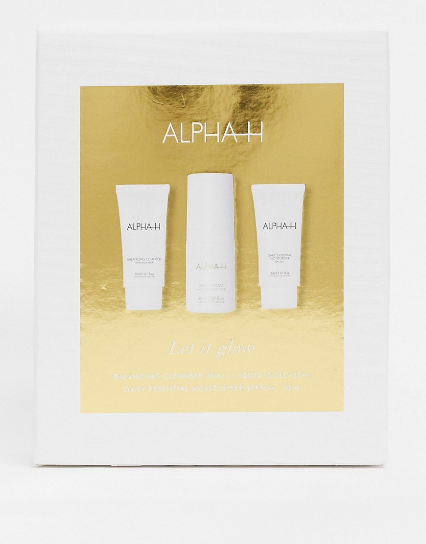 фото Подарочный набор для ухода за кожей alpha-h let it glow liquid gold – скидка 25%-бесцветный