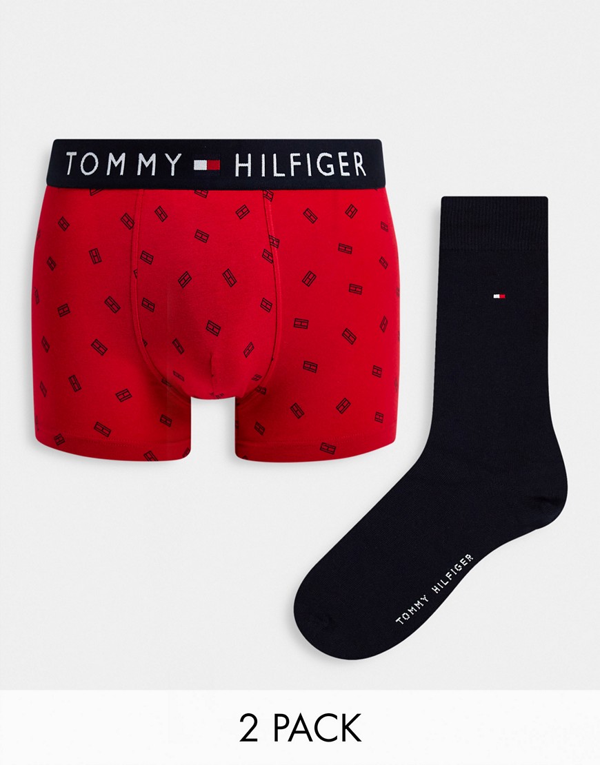 Подарочный набор из боксеров-брифов и пары носков Tommy Hilfiger-Разноцветный