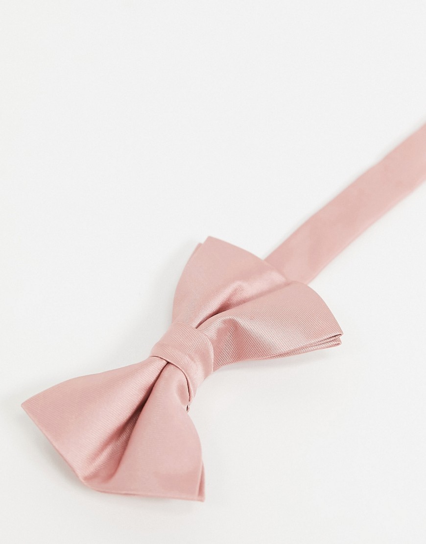 фото Подтяжки и галстук-бабочка розового цвета asos design wedding-розовый