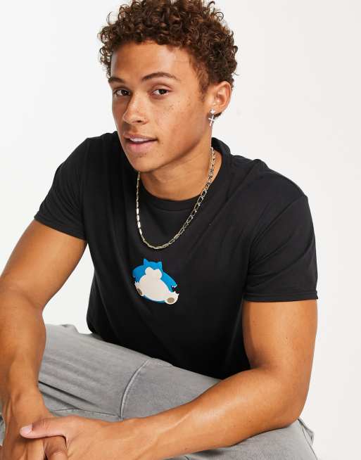 Poetic Brands – Pokémon – T-Shirt in Schwarz mit Snorlax-Print, 3 von 4