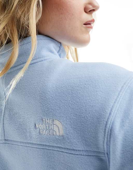 Polar azul con media cremallera y logo Glacier de The North Face, 2 de 4