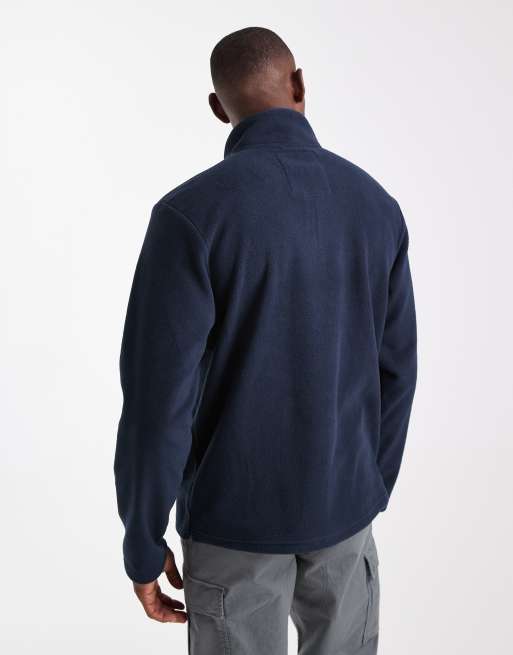 Polar azul marino con cremallera corta de Threadbare, 3 de 5