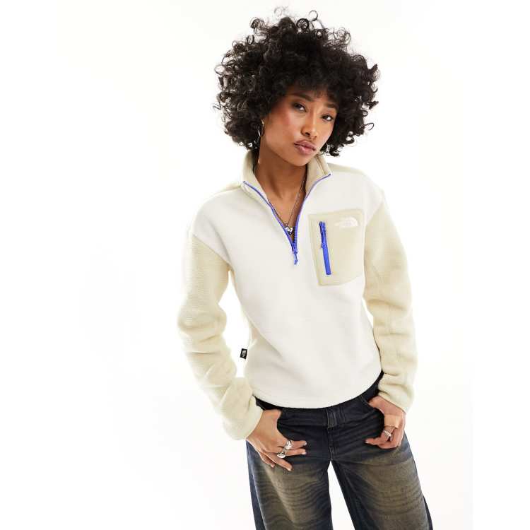 Polar color piedra con diseno color block y cremallera corta de tejido grueso Yumiori de The North Face ClassicfuncenterShops