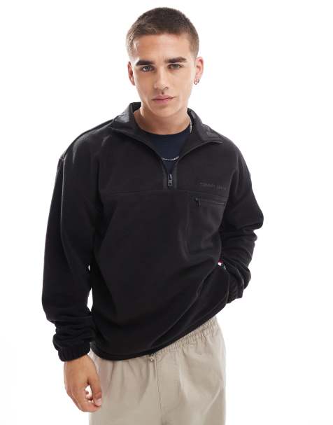 Polar negro con cremallera corta de Tommy Jeans - view 1
