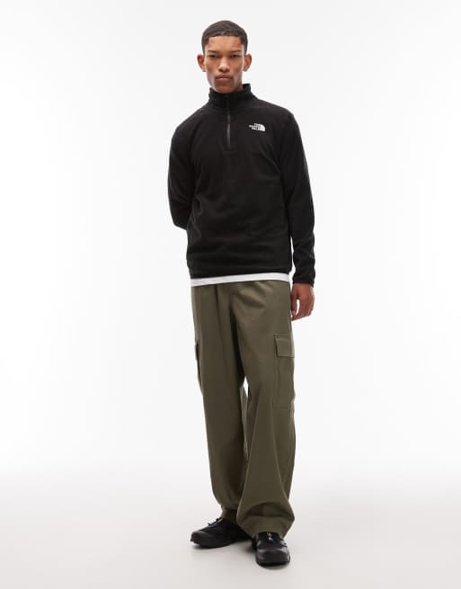 Polar negro con cremallera de 1/4 Glacier 100 de The North Face, 2 de 5