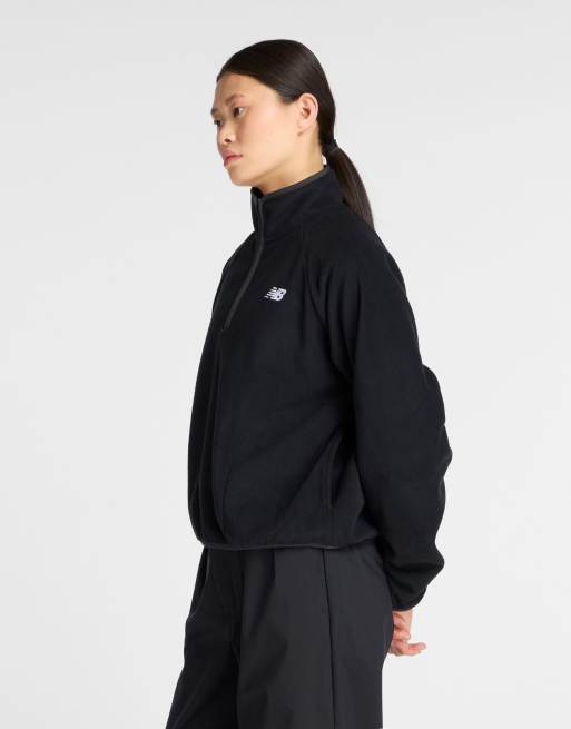 Polar negro con media cremallera Sport de New Balance, 3 de 4
