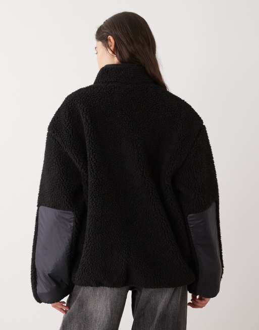 Polar negro unisex con cremallera de Champion, 3 de 4