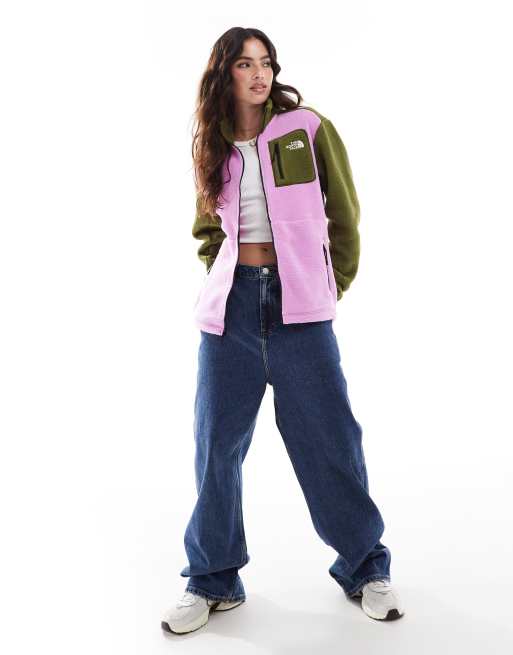 Polar rosa con diseño color block y cremallera Yumiori de The North Face
