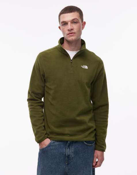 Polar verde con cremallera corta Glacier 100 de The North Face - view 1