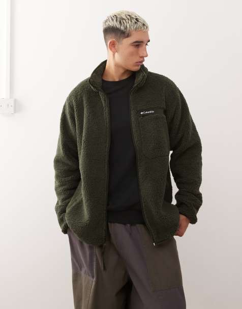 Polar verde con cremallera de felpa densa Rugged Ridge de Columbia - view 1