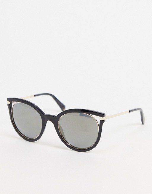 Polariod cat eye sunglasses in black