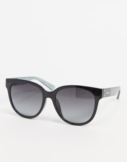 Polariod - Sorte oversized solbriller