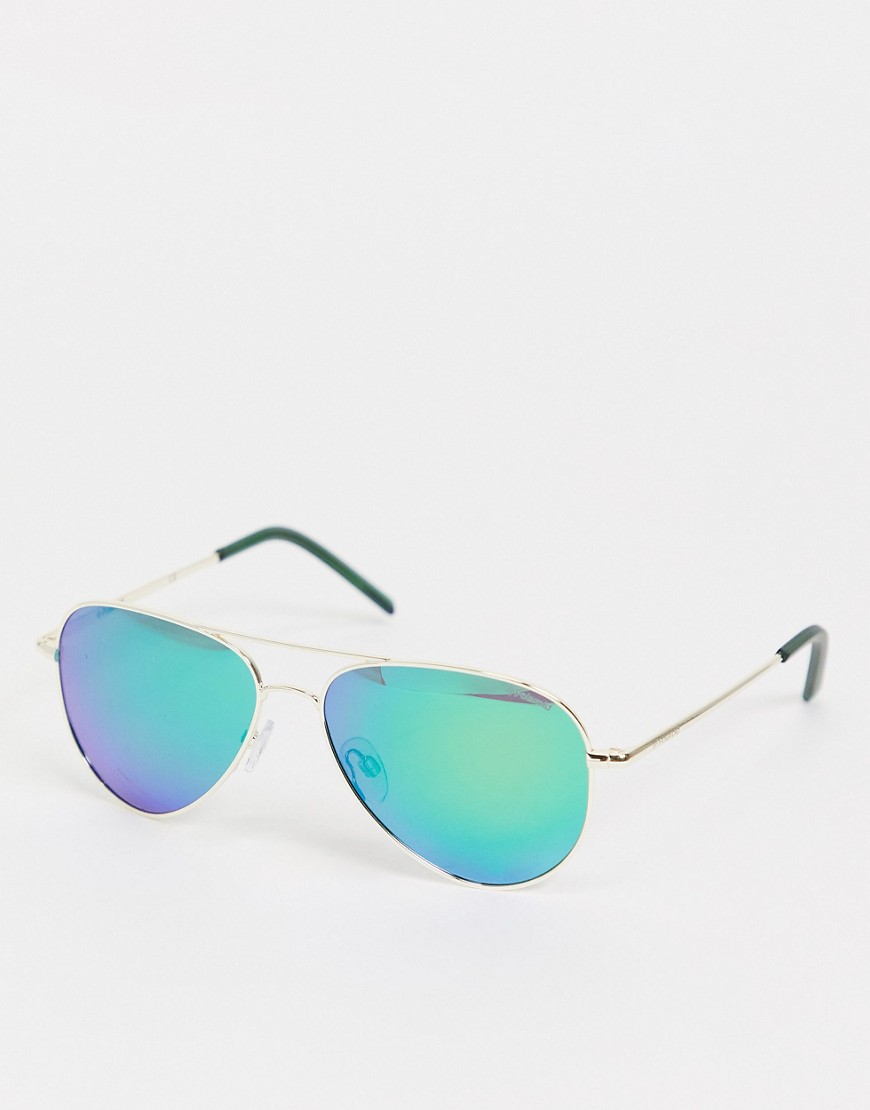 Polaroid aviator style unisex sunglasses-Blues