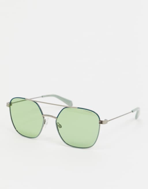 Polaroid 2025 green sunglasses