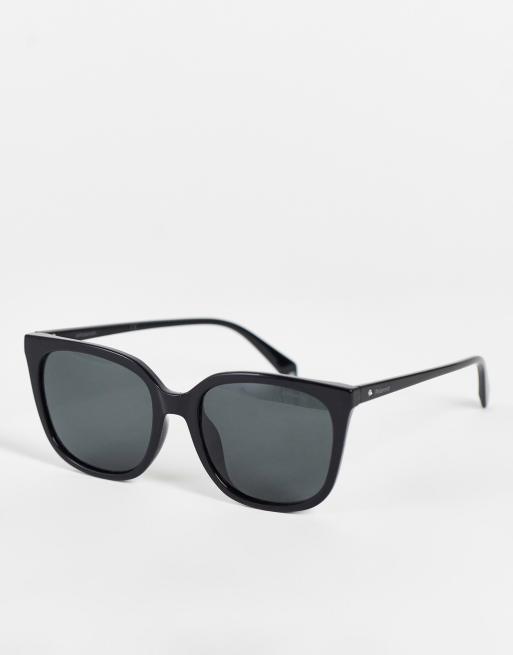 Polaroid classic oversized sunglasses in black