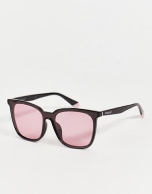 Polaroid classic retro sunglasses in pink