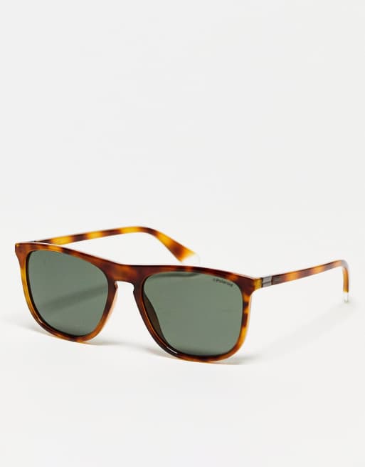 Polaroid classic sunglasses in light tort