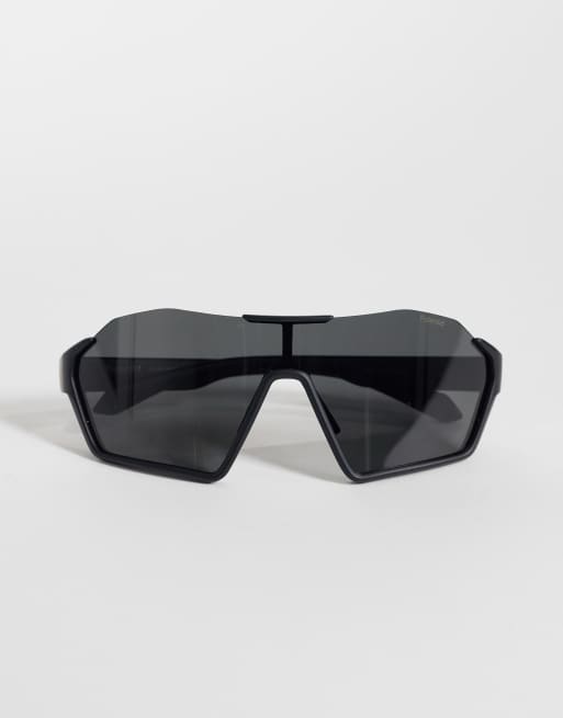 Polaroid - Lunettes de soleil masque à verres polarisés gris - Noir, 3 de 3