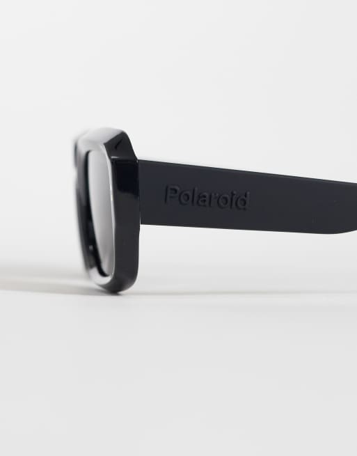 Polaroid - Lunettes de soleil rectangulaires à verres polarisés gris - Noir, 2 de 3