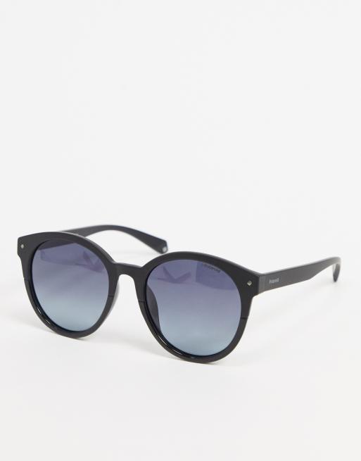 Polaroid - Lunettes de soleil rondes - Noir