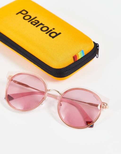 Pink store polaroid sunglasses