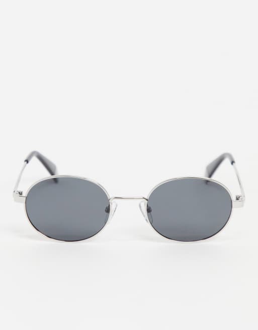 polaroid round lens unisex sunglasses