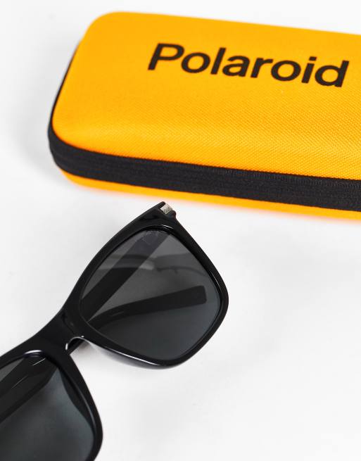 Polaroid retro frame sunglasses in black 2078 F S ASOS