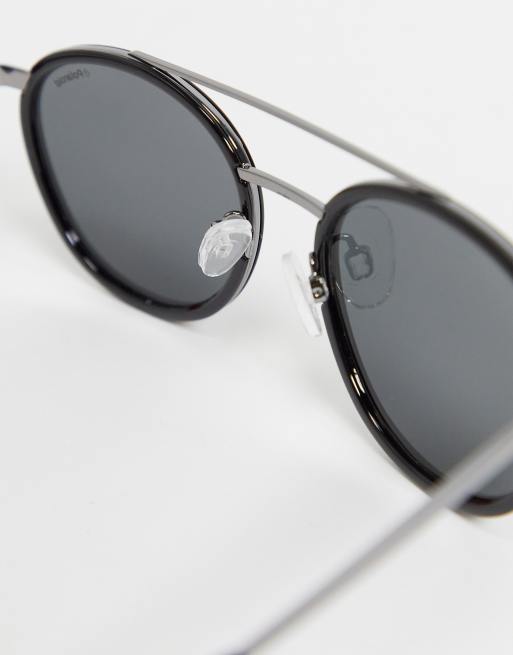 polaroid round lens unisex sunglasses