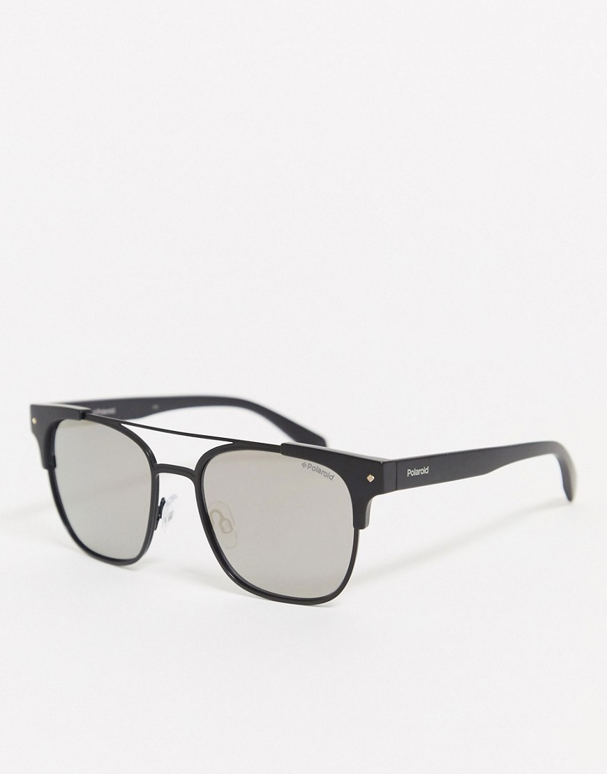 Polaroid square sunglasses in black