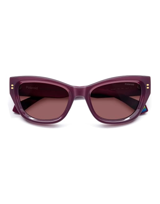 Polaroid Sunglasses Cat eye sunglasses with violet polarized lenses in purple, 3 of 7