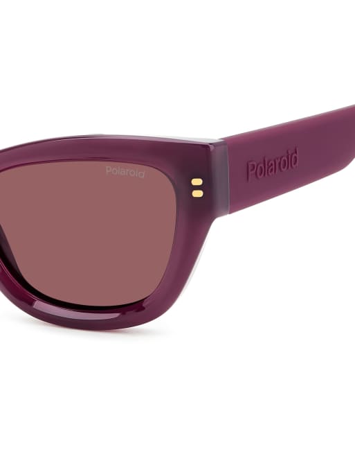 Polaroid Sunglasses Cat eye sunglasses with violet polarized lenses in purple, 4 of 7