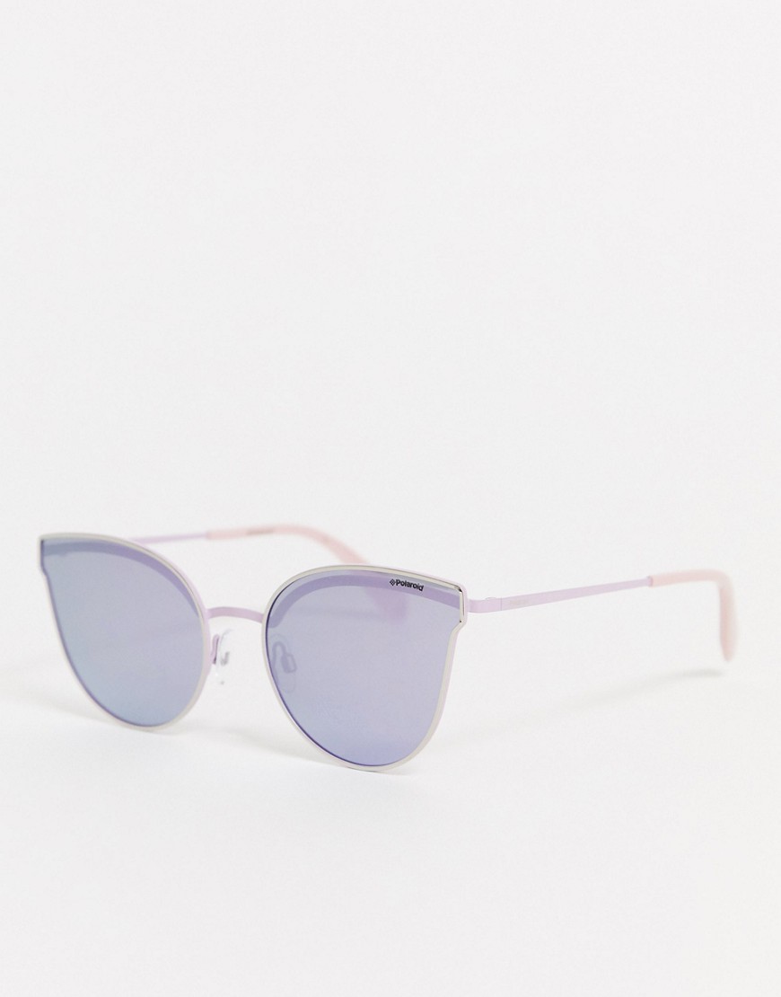 Polaroid sunglasses in pastel purple
