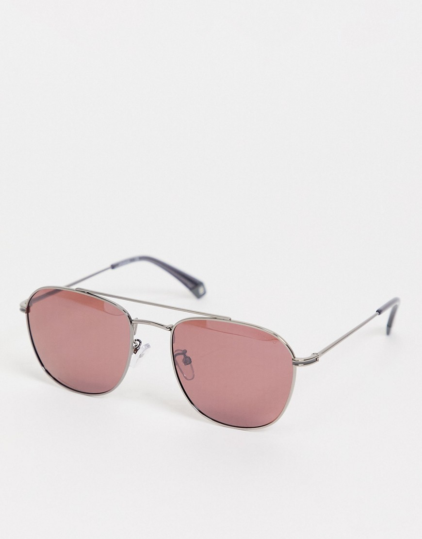 Polaroid sunglasses with pink lens