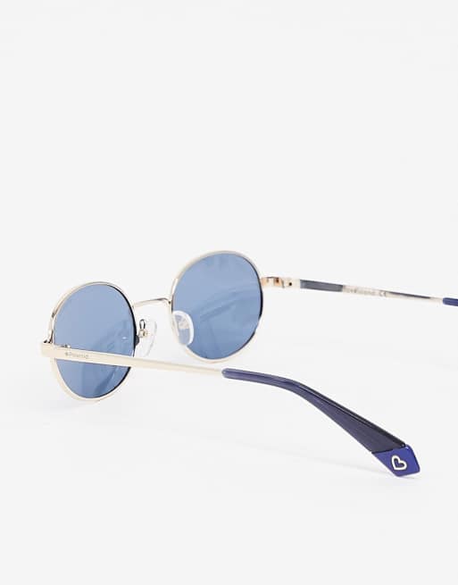Polaroid x Love Island - Occhiali da sole oro con lenti blu, 2 di 4