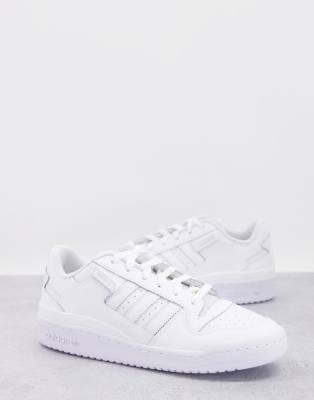 Туфли и спортивная обувь  Asos Полностью белые низкие кроссовки adidas Originals Forum-Белый
