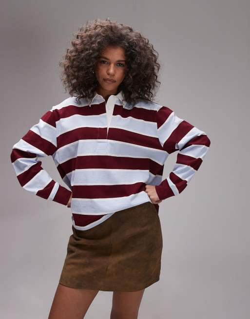 Polo a rayas multicolores de manga larga y estilo rugby de ARKET