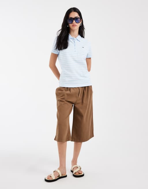 Polo azul a rayas básico de corte slim de Tommy Jeans, 2 de 4