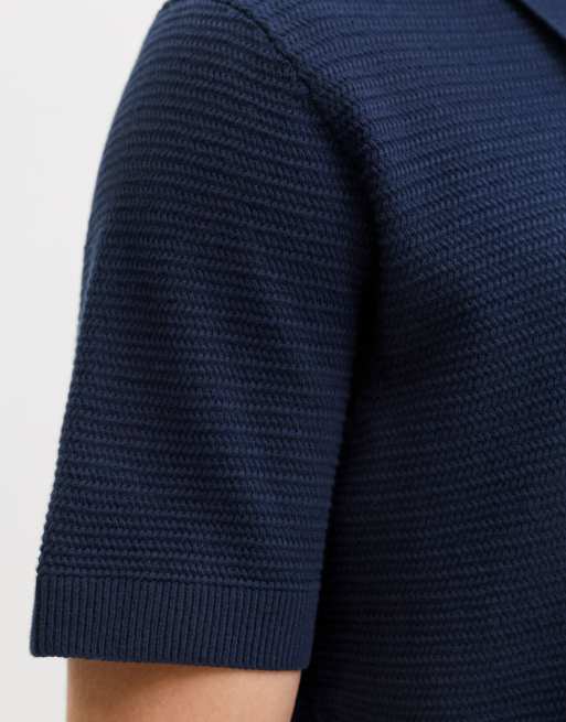 Polo azul cielo de punto de Jack & Jones, 4 de 7
