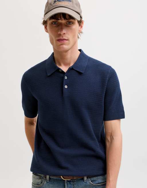Polo azul cielo de punto de Jack & Jones, 6 de 7
