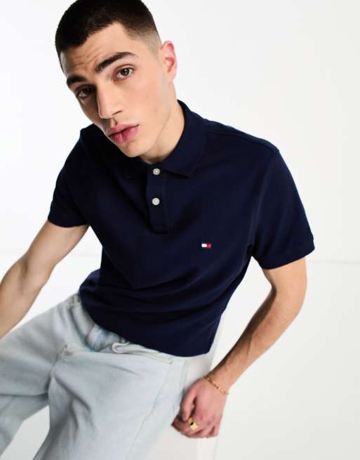 Polo tommy hilfiger azul marino hot sale