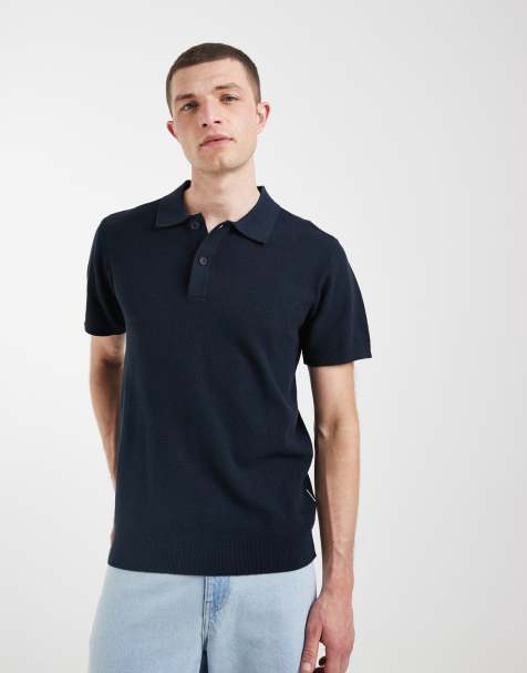 Polo azul marino de punto 100% de algodón de BLEND - view 1