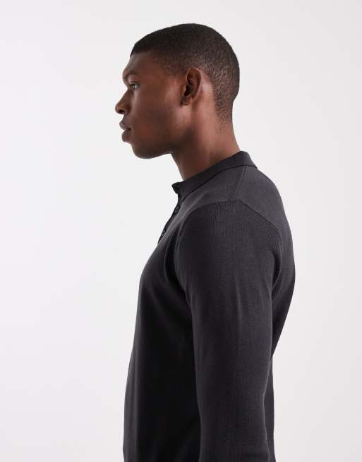 Polo azul marino de punto de Brave Soul, 4 de 5