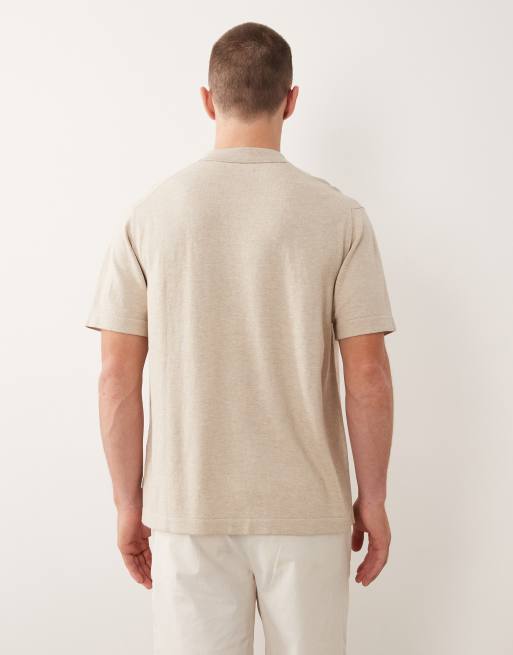 Polo beis con cremallera de punto de Jack & Jones, 5 de 5