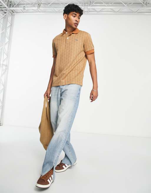 Polo beis con estampado de Lacoste, 4 de 4