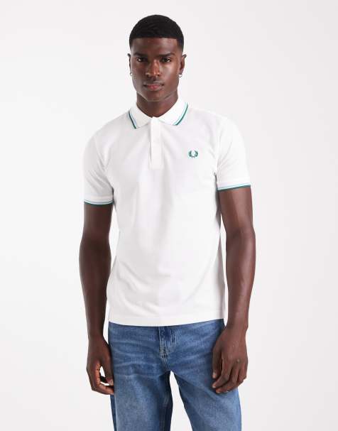 Polo blanco con dos rayas de Fred Perry - view 1