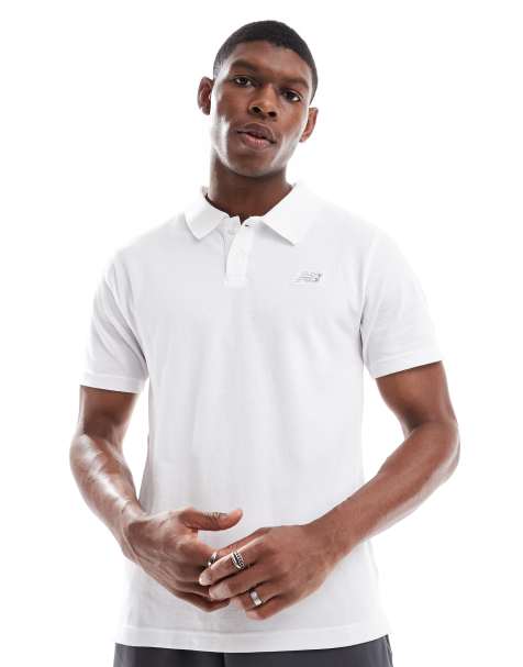 Polo blanco de piqué de algodón de New Balance - view 1