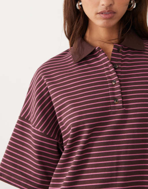 Polo color baya a rayas Nelly de Bronze Snake , 2 de 4