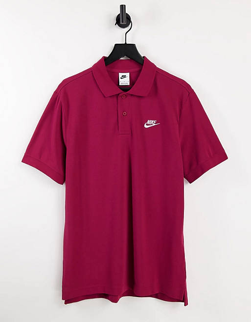 lona Grabar Similar Polo color burdeos Club de Nike | ASOS