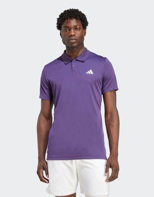 Polo color ciruela aurora Tennis Climacool FreeLift de adidas Performance