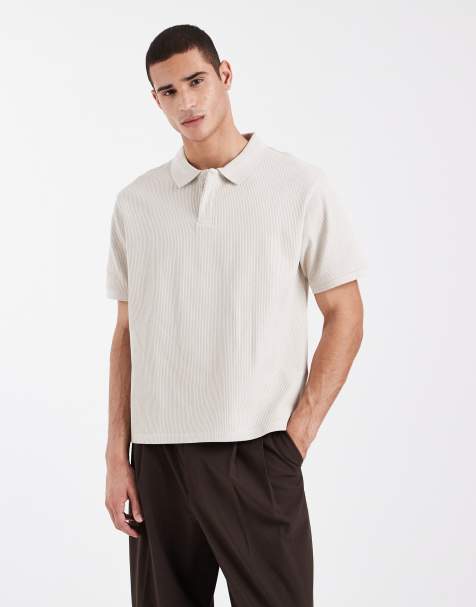 Polo color crema de canalé de Jack & Jones - view 1